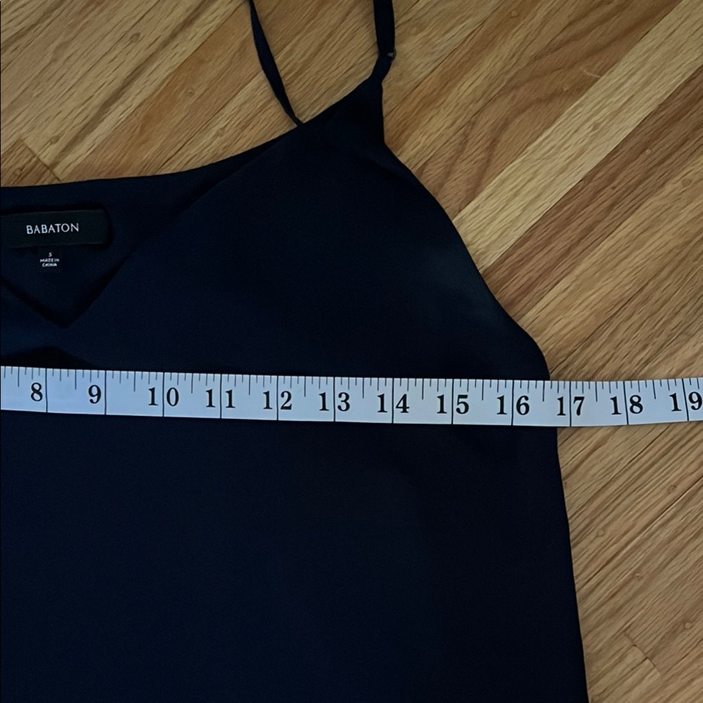 Babaton Blue Slip Midi Dress Spaghetti Strap V-Neck - Picture 6 of 7
